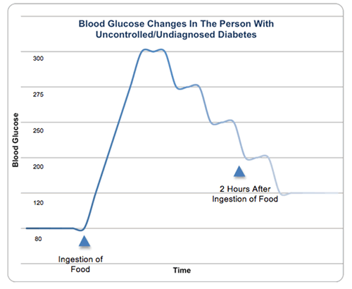 Blood Glucose Changes in the Person with Uncontrolled/Undiagnosed Diabetes