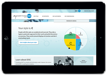 MyEverythingDiSC App in Ipad Air